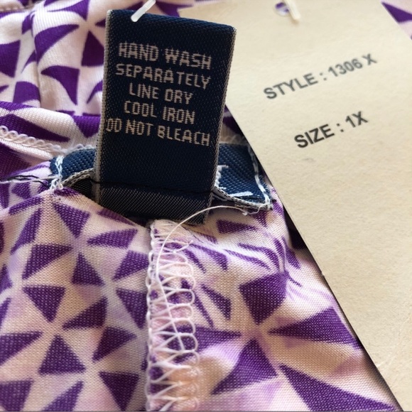 Lot Of 3 Tank Tops, Blue Red & Purple, Plus Size 1X - Picture 11 of 11